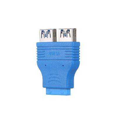 

Dual USB 30 Type-A Female to Motherboard Adapter Card 20Pin Header Connector