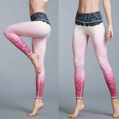 

Starmoon Women Fashion Printed High-waist Hip Stretch Running Fitness Yoga Pants