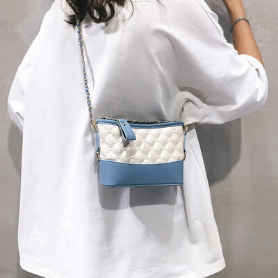 

Summer fresh small bag female 2019 new Korean version of the popular rhombic chain bag wild texture slung shoulder bag