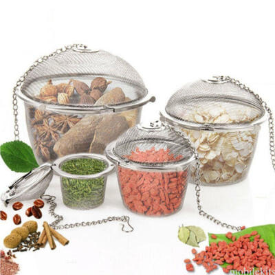 

Practical Tea Ball Spice Strainer Mesh Infuser Filter Stainless Steel Herbal New