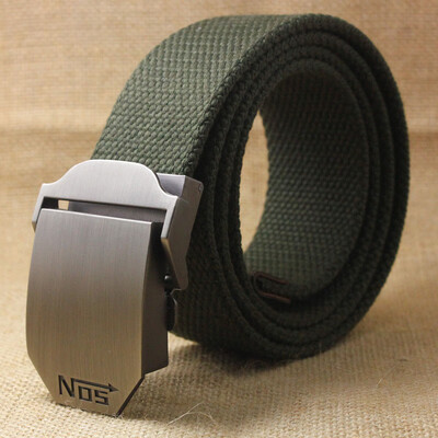 

Unisex tactical belt Top quality 4 mm thick 38 cm wide casual canvas belt Outdoor Alloy Automatic buckle Men Belt 110-140cm