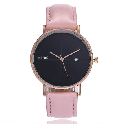 

Fashion Stlye Women Watches Black Dial Ladies Simple Quartz Wristwatch Exquisite Leather Strap Clock Zegarki Damskie