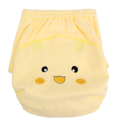 

Baby Infants Breathable Soft Cotton Diaper Pants Reusable Cartoon Nappy