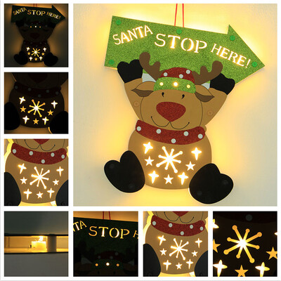 

Tailored Newlest Cartoon Elk Old Man LED Gift Xmas Holiday Party Wedding Decoration