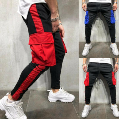 

Men Slim Fit Casual Tracksuit Bottoms Jogging Joggers Gym Sweats Pants Trousers