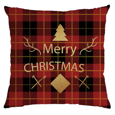 

Siaonvr Christmas Pillow Cover Pillowcases Decorative Sofa Cushion Cover 45x45cm