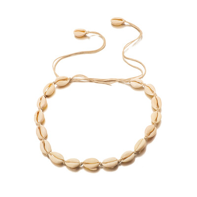 

Tocona Bohemian Natural Shell Stone Necklace for Women Adjustable Handmade Chockers Summer Jewelry Wholesale 8550