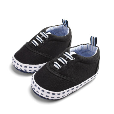 

Baby Boy Shoes Baby Girl Solid Color Elastic Band Cotton Shoes Small Square Printing Baby The First Walker