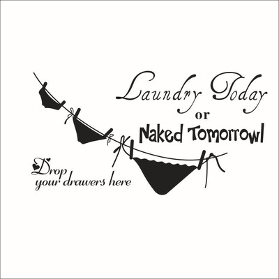 

〖Follure〗Naked Tomorrow Toilet Removable Wall Stickers Mural Decal Home Decor