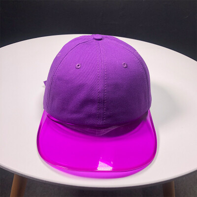 

Pepe Hat Female Joker Chao transparent brim baseball cap Korean version of street outdoor sun visor Cap in summer