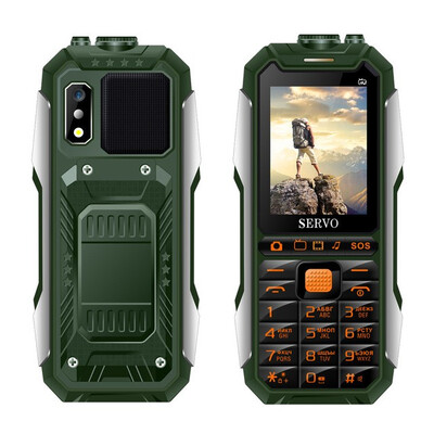 

SERVO X7 Mobile Phone 3 SIM Cards 24" Antenna Analog TV Voice Changing Laser Flashlight Power Bank Russian keyboard Cell Phones