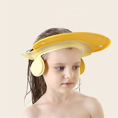 

Gobestart Baby Bathroom Safety Visor Cap Child Shower Cap Adjustable Soft Protect