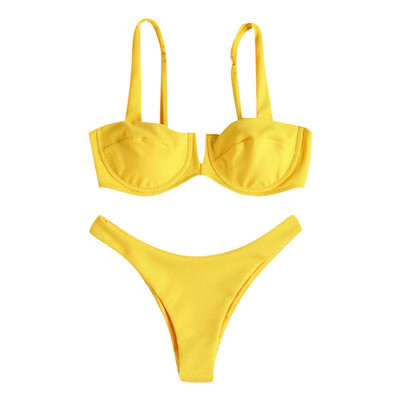 

Saidsome Women Bandage Bikini Set Push-Up Brazilian Swimwear Beachwear Swimsuit
