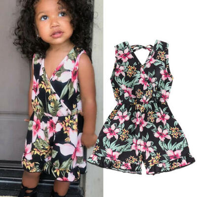 

Toddler Baby Girl Kid Romper Bodysuit Jumpsuit Shorts Playsuit Outfit Clothes US
