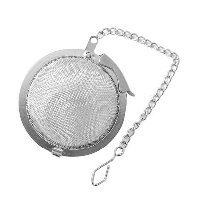 

Reusable Stainless Steel Tea Strainer Mesh Infuser Tea Ball Filter wChain