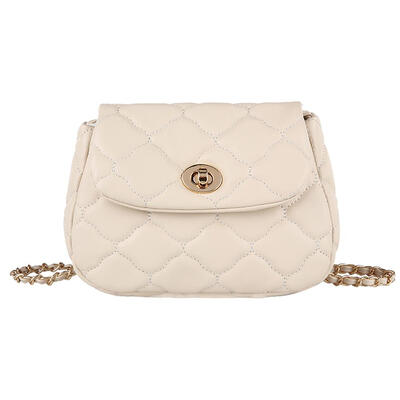 

Elegant Plaid Solid Color Clutch Women Flap Shoulder Messenger Leather Bags