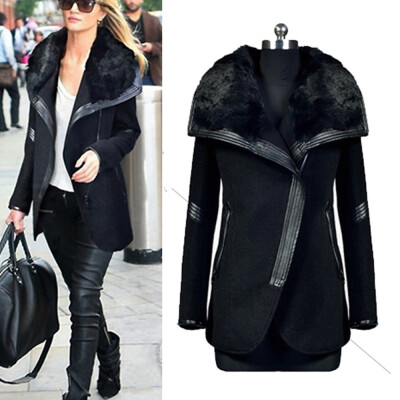 

Roseonmyhand Women Warm Slim Jacket Thick Parka Overcoat Winter Outwear Zipper Coat