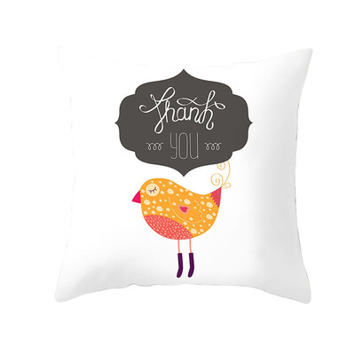 

〖Follure〗Thanksgiving Turkey Pillow Case Cushion Cover Sofa Bed Car Cushion Decor NEW