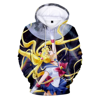 

Herqw61 Womens 3D Sailor Moon Print Hoodies Anime Fans Cosplay Costume Pullover Sweatshirt