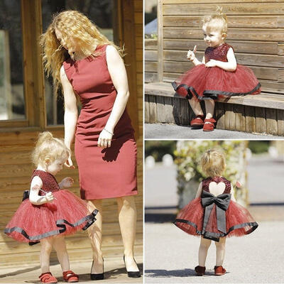 

Toddler Kids Baby Girls Birthday Wedding Princess Tulle Tutu Skirts Dress Outfit