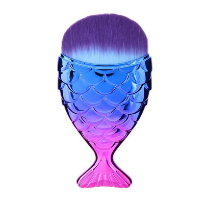 

Mermaid Fish Shape Makeup Powder Foundation Blush Contour Brush