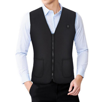 

Toponeto Men&women sleeveless pocket vest with wool hooded winter loose vest