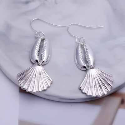 

EK649 Big Shell Drop Earrings For Women Creative Starfish Conch Cowrie Hanging Brincos Statement Earrings Boho Beach Jewelry