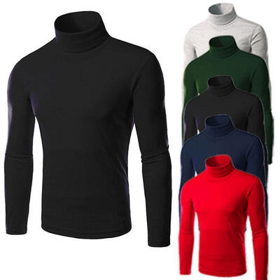 

Men&39s Thermal High Collar Turtle Neck Skivvy Long Sleeve Sweater Stretch Shirts