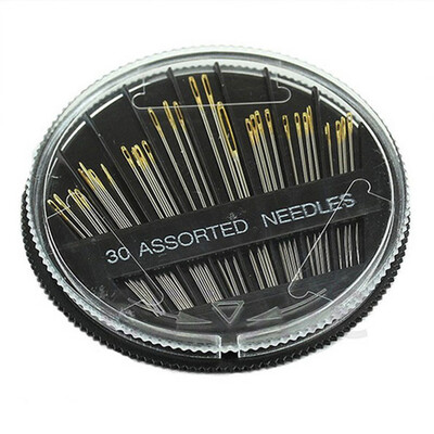 

Gobestart 30PCS Assorted Hand Sewing Needles Embroidery Mending Craft Quilt Sew Case