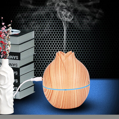 

〖Follure〗Wood Grain Flower Bud Aromatherapy Diffuser Humidifier Oil Diffuser