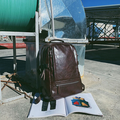 

Shoulder bag mens large capacity rain pu leather young men street casual student bags 156 inch notebook