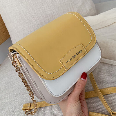 

The new woman 2019 new Korean version simple chain small square bag fashion 100 lap quality feeling single shoulder oblique satche