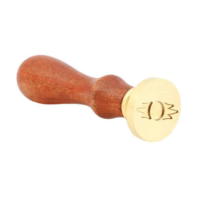 

Abstract Wood Handle Antique Metal Sealing Wax Stamps for Invitations Decor
