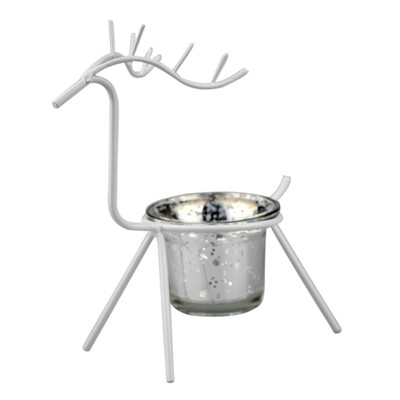 

〖Follure〗Reindeer Tealight Candle Holders Metal Best for Christmas Holiday