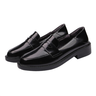 

939-18 Europe&the United States England single shoes fashion simple&thick with thin women