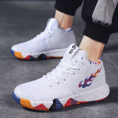 

Basketball shoes mens summer breathable high-top shoes mens trend wild mesh sports shoes men