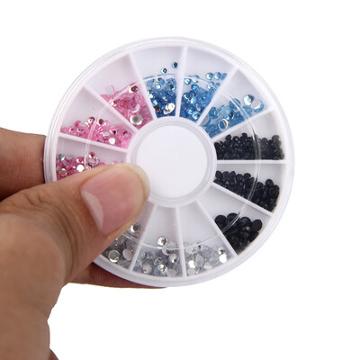 

〖Follure〗3D Acrylic Nail Art Tips Decoration Flat Back Glitter Rhinestones Pearls Beads