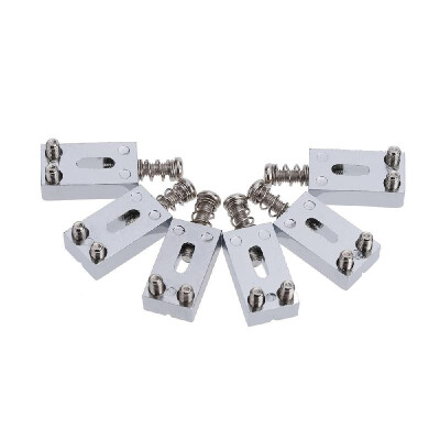 

Set of 6 Chrome Plating Guitar Narrow Spacing Saddles for Electronic Tremolo Bridge