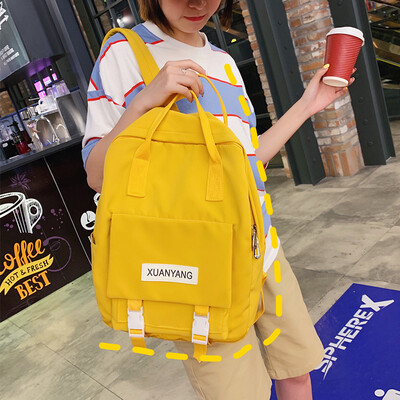 

Oxford cloth nylon ins super fire backpack female 2019 new ultra light wild anti-theft large capacity travel backpack