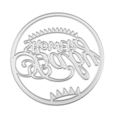 

Round Letter Cutting Dies Stencils Scrapbook Embossing DIY Craft Album Card