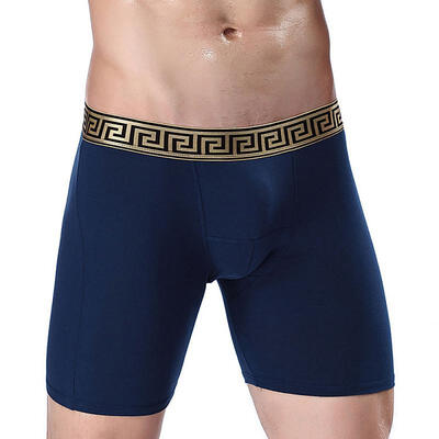 

Mens Long Leg Boxer Briefs Cotton Performance Cool Dry Underwear