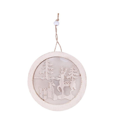 

Siaonvr Wooden Christmas Deer Lamp Desktop Decoration Christmas Tree Decoration Pendant
