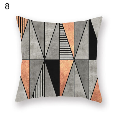 

Line Triangle Geometric Pattern Pillow Cover Cushion Case Home Car Sofa Decor
