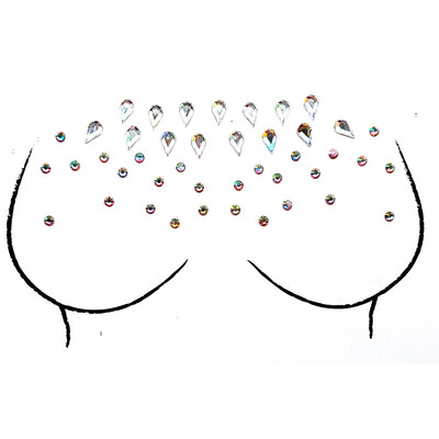 

〖Follure〗Face Gems Adhesive Glitter Jewel Tattoo Wedding Festival Rave Party Body Make Up