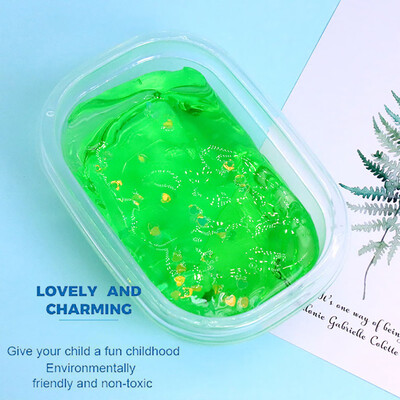 

Siaonvr 280ml DIY Crystal Foaming Clay With Sequins Accessories Slime Kids Clay Toy
