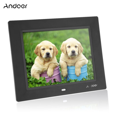 

Andoer 8 Ultrathin HD TFT-LCD Digital Photo Frame Alarm Clock MP3 MP4 Movie Player with Remote Desktop