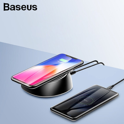 

Baseus Multifunction Wireless Charge&USB Charge Mobile Phone Holder In one for Iphone XS XR XS Max Samsung Note 9 S9