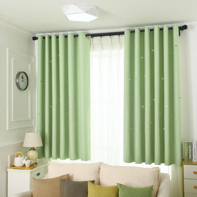 

Stars Hollowed-out Print Shading Window Curtain Blinds Drapes Purdah Screen