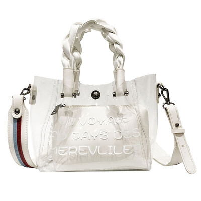 

Summer single shoulder bag lady tide Korean version oblique transparent bag bag mother bag large capacity handbag