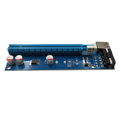 

PCI-E Express 1X to 16X Riser Card 4pin USB 30 Extender Cable with Power Supply for Bitcoin Mining